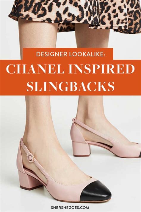 chanel slingback shoes dupe|chanel look alike flats.